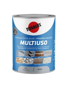 Imprimación al agua, multiuso, gris mate, 750 ml