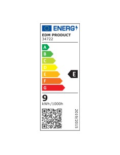 Aplique led oval blanco 9 w 4000 k luz dia ip65 21,2 x 11,8 x 6,6 cm 2