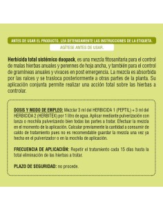 Herbicida total sistemico duopack 25 + 25 ml 2