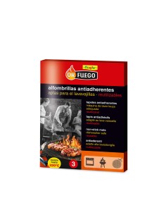 Alfombrilla antiadherente para bbq, 3 unidades