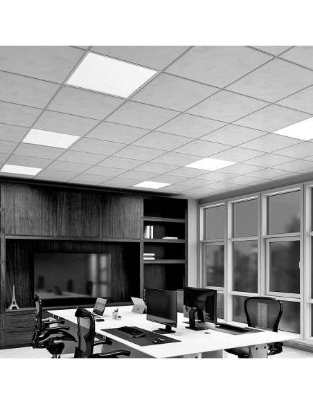 Panel led 40 w 6400 k 4300 lm luz fria 59,5 x 59,5 x 2,9 cm