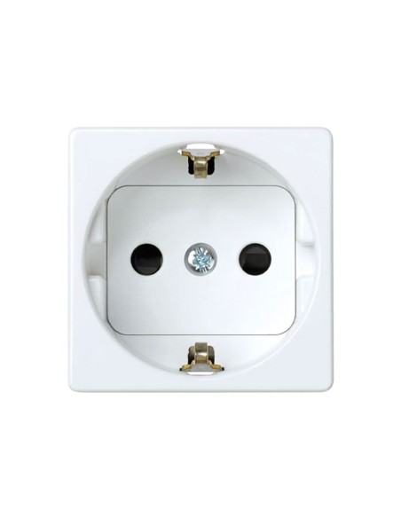 Base enchufe 2p+t schuko serie 27 blanco