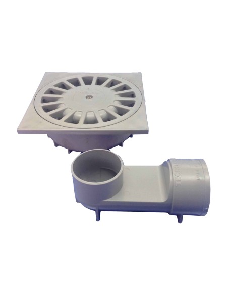 Sumidero pvc sifonico 360º t-88 vh, 105 x 105 x 44 mm / ø40 mm