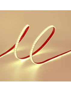 Tira led adhesiva 4.000k 8 w/m 100 lm/w 24 v dc ip65, 5 m x 10 mm luz dia