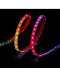 Tira led adhesiva 4,5 w/m 20 lm/w 24 v dc ip65, 5 m x 12 mm, rgb, multicolor, wifi tuya app