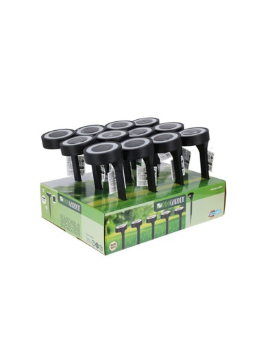 Estaca solar, color negro, ø11 x 40 cm