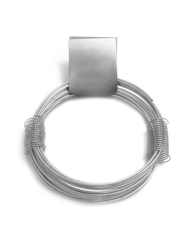 Alambre zincado n° 15, 210 gr, calibre 2,50 mm x 6 m