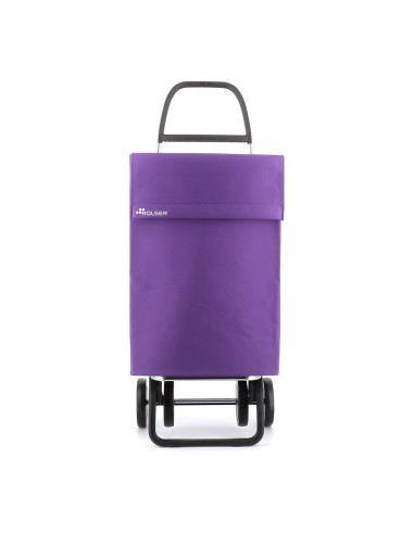 Carro de la compra jean ln 4 ruedas malva