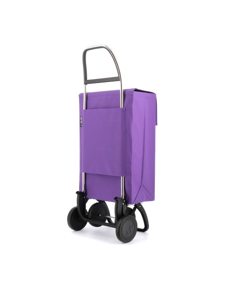 Carro de la compra jean ln 4 ruedas malva
