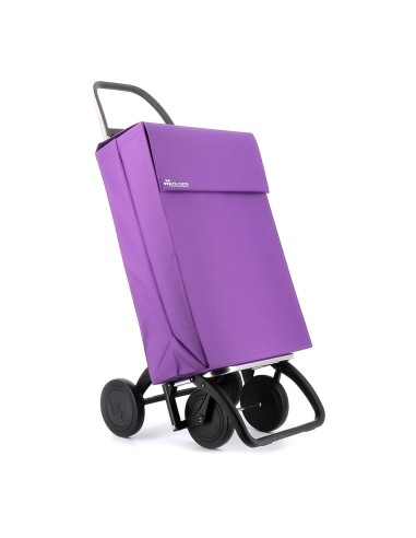 Carro de la compra jean ln 4 ruedas malva