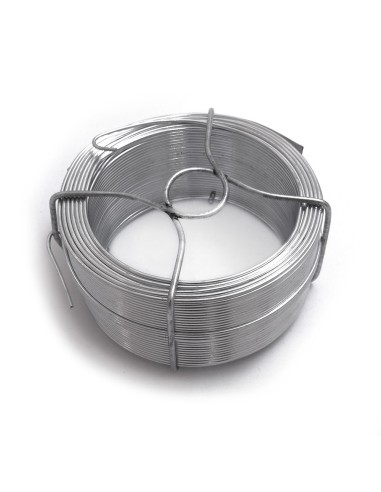 Alambre zincado n° 10, 410 gr, calibre 1,50 mm x 30 m