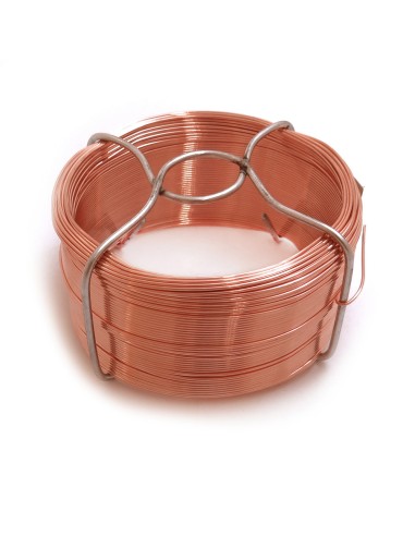 Alambre cobre n° 3, 200 gr, calibre 0,80 mm x 50 m