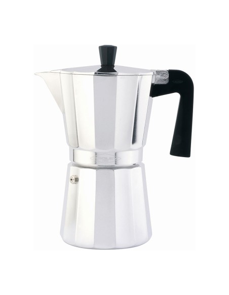 Cafetera expres new vitro de aluminio no apta para inducción, 12 tazas