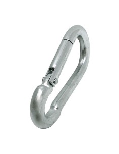 Mosquetón bombero sin seguro, msq01, acero galvanizado, 8 x 80 mm 2