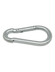 Mosquetón bombero sin seguro, msq01, acero galvanizado, 9 x 90 mm