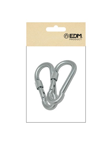 Mosquetón bombero con seguro, msq02, acero...