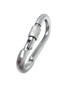 Mosquetón bombero con seguro, msq02, acero galvanizado, 8 x 80 mm 2