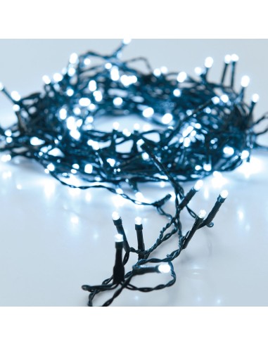 Guirnalda "tipo espino" multifuncion 400 leds luz fria 11m (ip44 exterior)