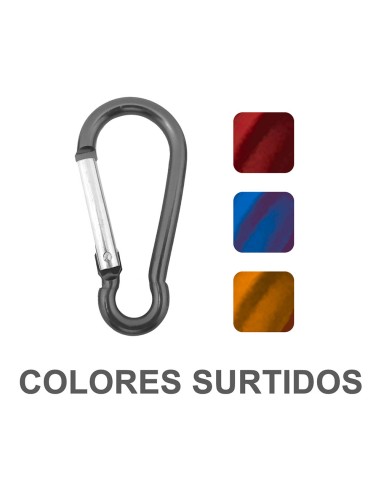 Mosquetón msq04, aluminio, colores surtidos, 10...