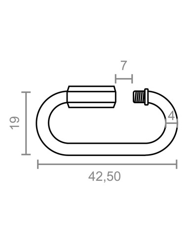 Eslabón rápido esl01, acero galvanizado, 4 mm....
