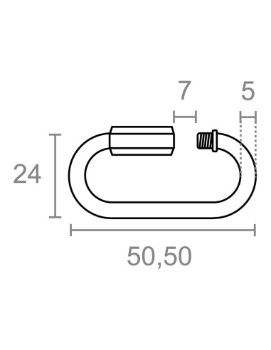 Eslabón rápido esl01, acero galvanizado, 5 mm....