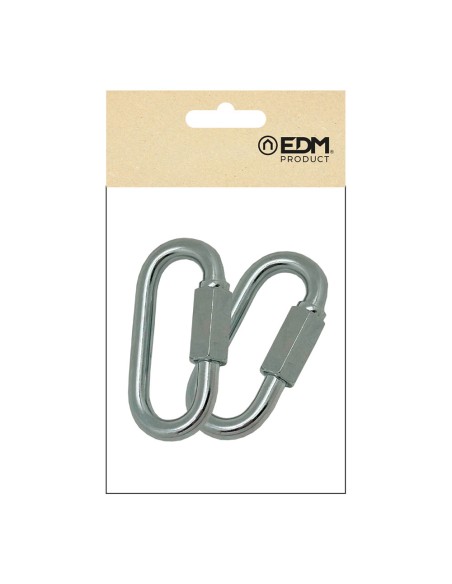Eslabón rápido esl01, acero galvanizado, 6 mm. 2 unidades