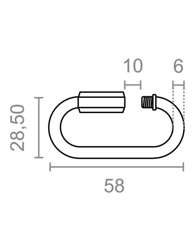 Eslabón rápido esl01, acero galvanizado, 6 mm....