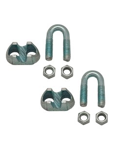 Sujetacable din-741 sjt01, acero galvanizado, m4, 1/8". 2 unidades