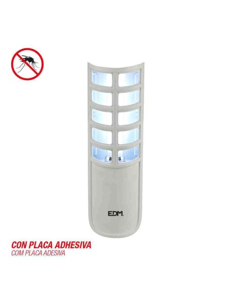 Atrapa insectos electrico 9w 50m² con placa adhesiva 220-240v