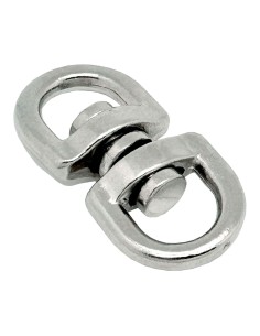 Anilla giratoria ap12, acero níquelado, 10 mm, 3/8". 2 unidades 2