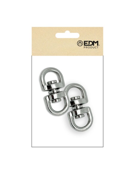 Anilla giratoria ap12, acero níquelado, 10 mm, 3/8". 2 unidades