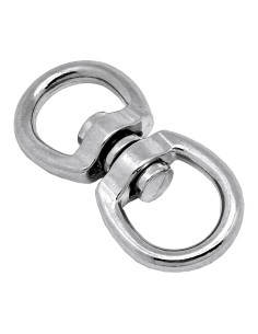 Anilla giratoria ap12, acero níquelado, 16 mm, 5/8". 2 unidades 2