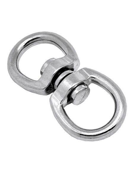 Anilla giratoria ap12, acero níquelado, 16 mm, 5/8". 2 unidades