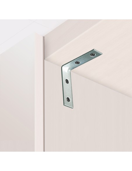 Ángulo refuerzo an02, acero zincado, 60 x 60 x 15 mm. 4 unidades