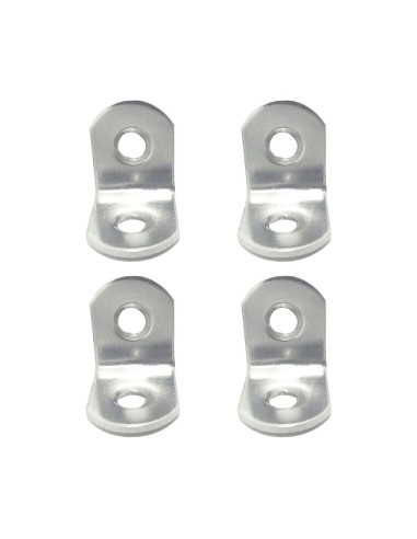 Ángulo refuerzo an24, acero inoxidable, 20 x 20 x 16 mm. 4 unidades
