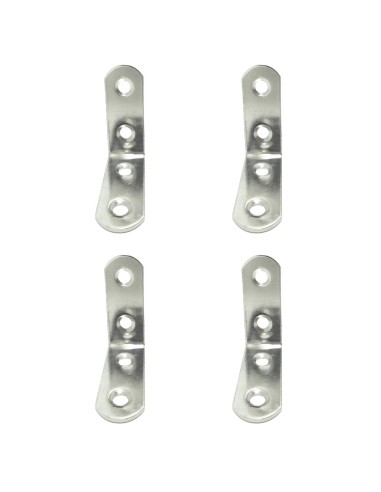 Ángulo refuerzo an24, acero inoxidable, 40 x 40 x 16 mm. 4 unidades