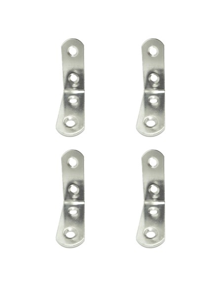 Ángulo refuerzo an24, acero inoxidable, 40 x 40 x 16 mm. 4 unidades
