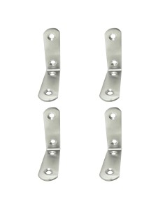 Ángulo refuerzo an24, acero inoxidable, 60 x 60 x 19 mm. 4 unidades
