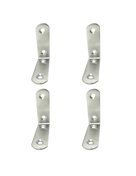 Ángulo refuerzo an24, acero inoxidable, 60 x 60 x 19 mm. 4 unidades