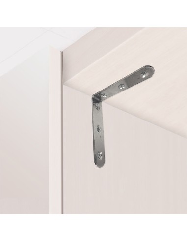 Ángulo refuerzo an24, acero inoxidable, 80 x 80...