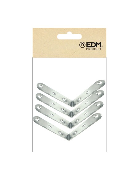 Ángulo refuerzo an24, acero inoxidable, 100 x 100 x 19 mm. 4 unidades
