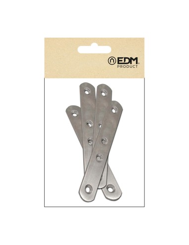 Placa recta unión plc14, acero inoxidable, 120...