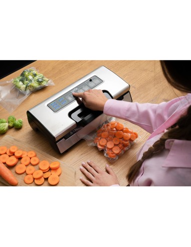 Máquina de vacío 20 l/min, con 2 rollos 28 x...