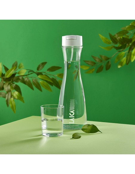 Botella filtración instantánea de vidrio de 1 l con 1 filtro