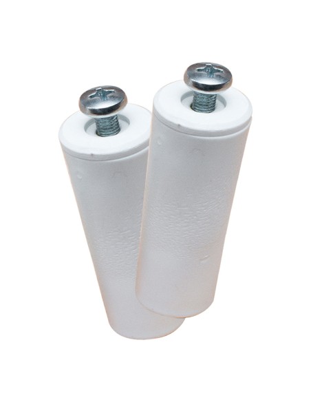 Tope persiana pr08, blanco 40 mm 2 unidades