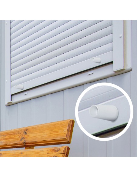 Tope persiana pr08, blanco 40 mm 2 unidades