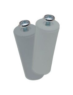 Tope persiana pr08, gris 40 mm 2 unidades