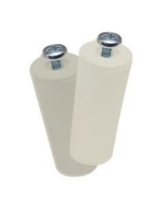 Tope persiana pr08, marfil 40 mm 2 unidades