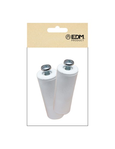 Tope persiana pr08, blanco 60 mm 2 unidades