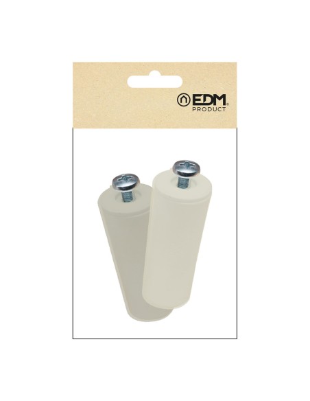 Tope persiana pr08, marfil 60 mm 2 unidades